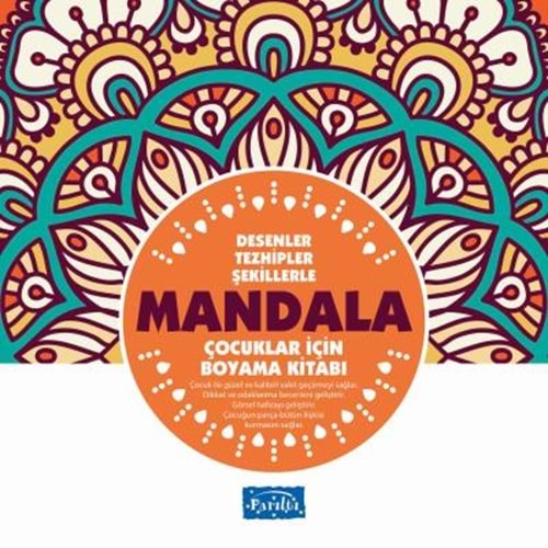 Çocuklar İçin Mandala-Turuncu Kitap