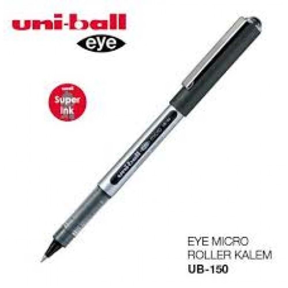 Uniball UB-150 EYE micro 0.5 Roller Kalem Siyah