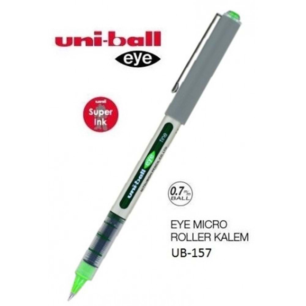 Uniball UB-157 EYE Fine 0.7 Roller Kalem Açık Yeşil