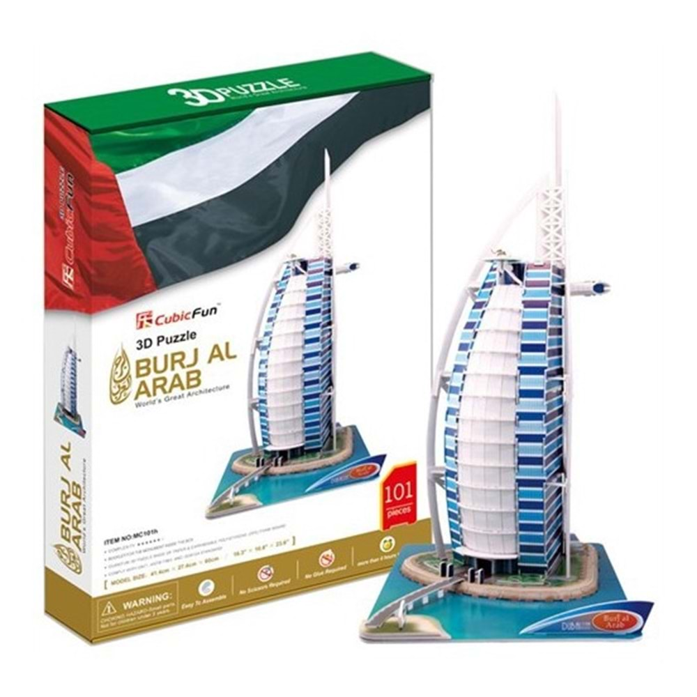 Cubic Fun Puzzle Burj Al Arab (3 Boyutlu)