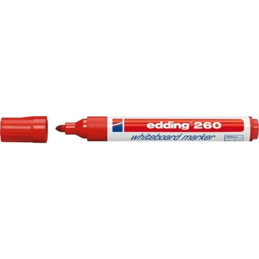 Edding 260 Beyaz Tahta Kalemi - Kırmızı