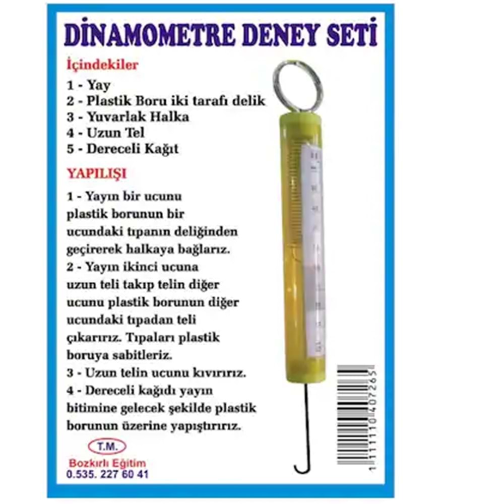 Dinamometre Deney Seti Bozkırlı