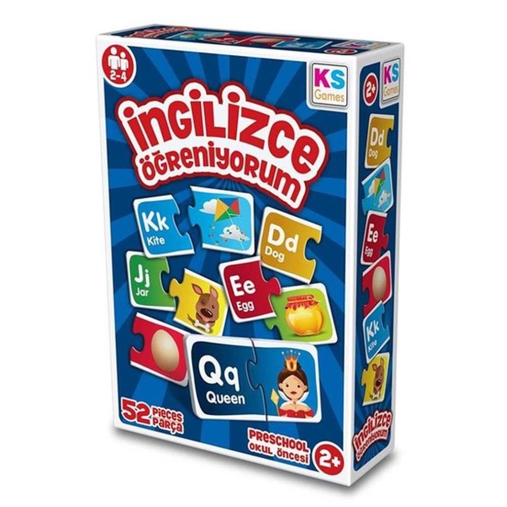 Ks Games Çocuk İngilizce Öğreniyorum 52 Parça Puzzle