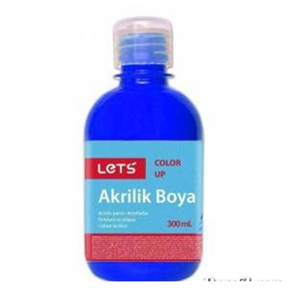 Lets Akrilik Boya 300Ml Metalik Mavi