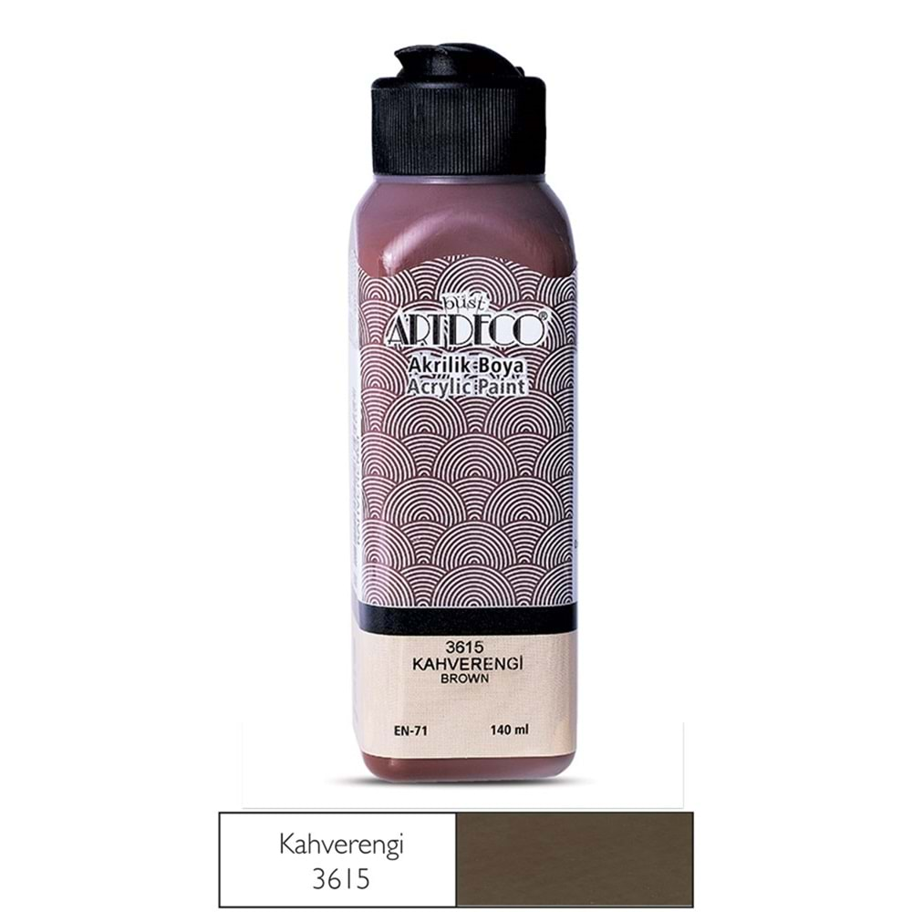 Artdeco Akrilik Boya 140 ml 3615 Kahverengi