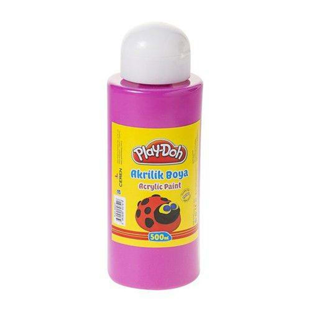 Play-Doh Play-Ak007 Akrilik Boya 500 Ml Pembe