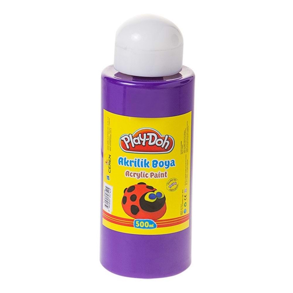 Play-Doh Akrilik Boya 500 Ml Mor