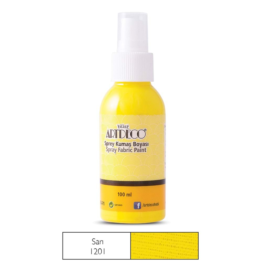 Artdeco Sprey Kumaş Boyası 100 ml Sarı