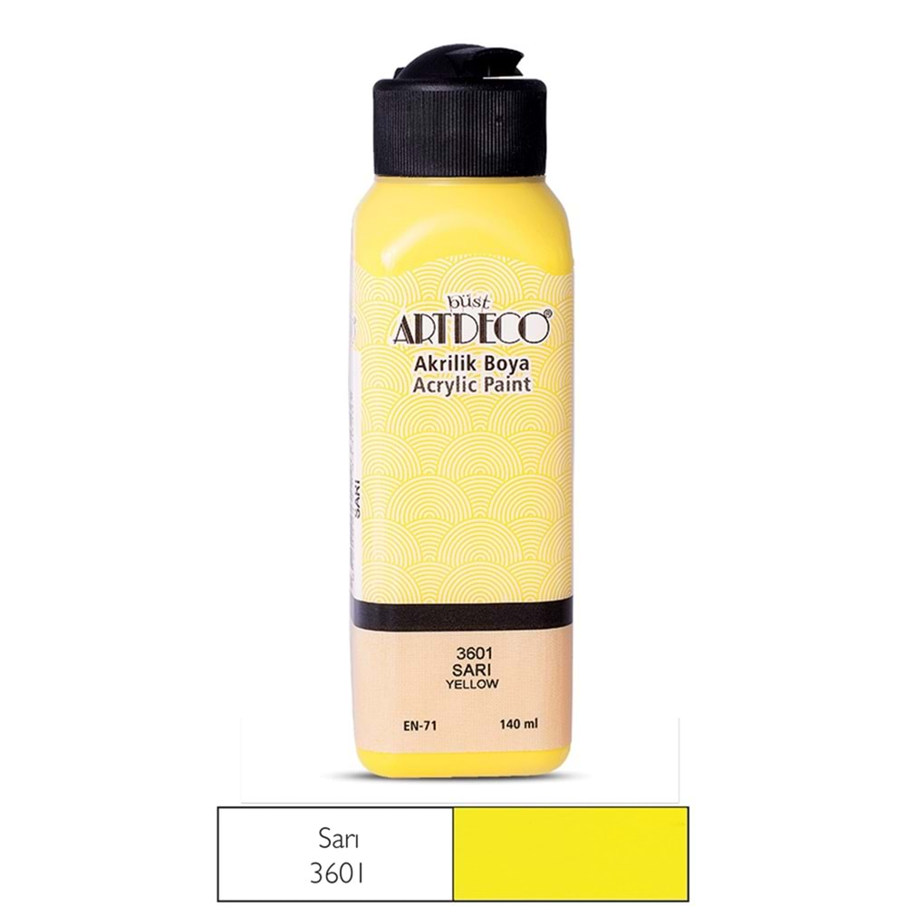 Artdeco Akrilik Boya 140 ml 3601 Sarı