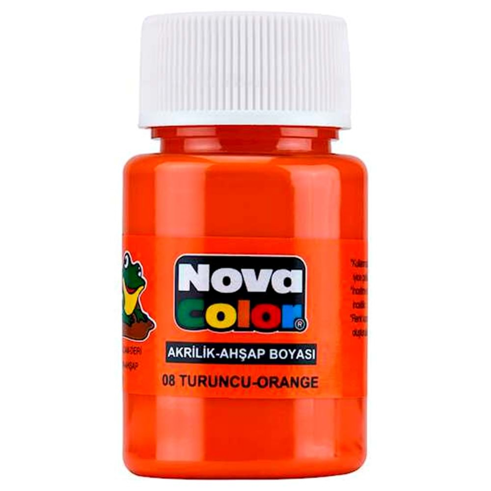 Nova Color Akrilik Boya Şişe 30cc Turuncu Nc-176