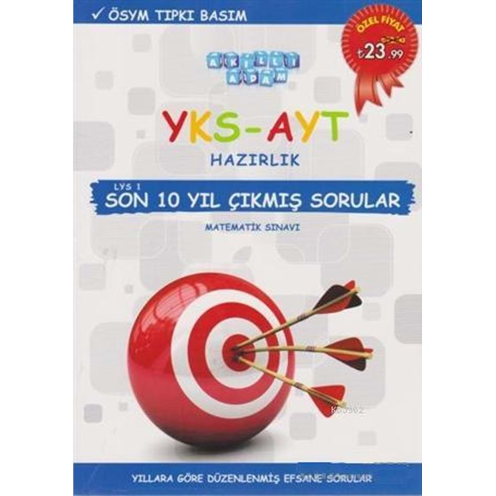 Akıllı Adam YKS-AYT Matematik Son 10 Yıl Çıkmış Sorular