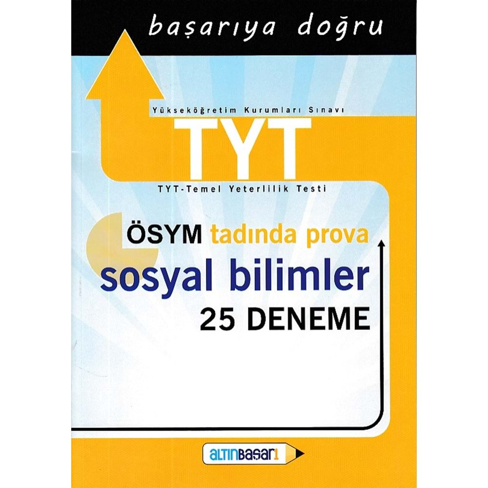 Altınbaşarı TYT Sosyal Bilimler 25 Deneme