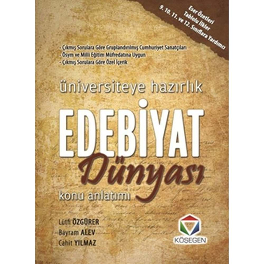 Köşegen Edebiyat Dünyası Konu Anlatımı Yeni