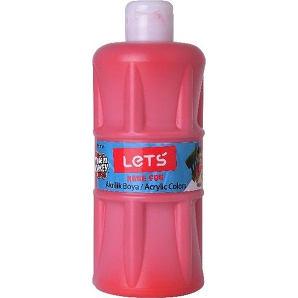 Lets L-5303 Akrilik Boya Kırmızı 500 Ml.