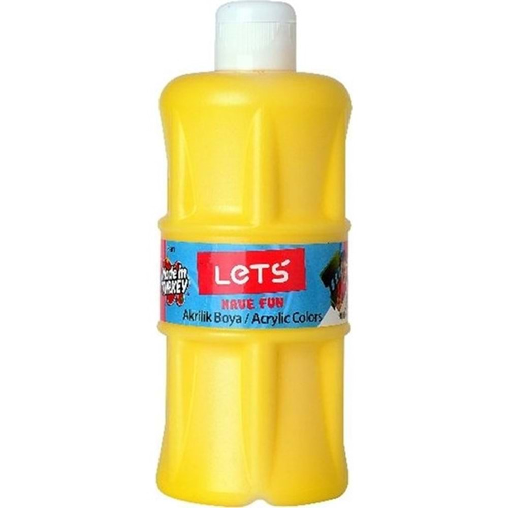 Lets L-5301 Akrilik Boya Sarı 500 Ml.