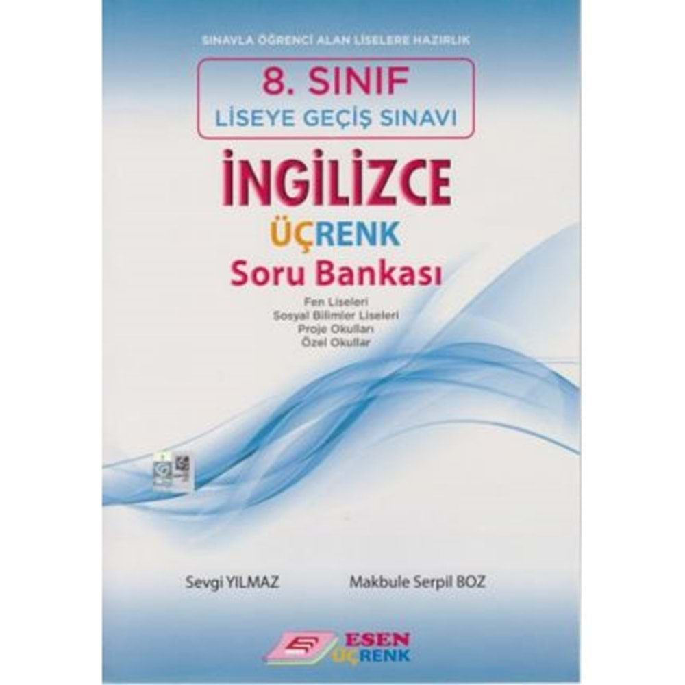 Esen 8.Sınıf LGS İngilizce Üçrenk Soru Bankası (Yeni Müfredat)