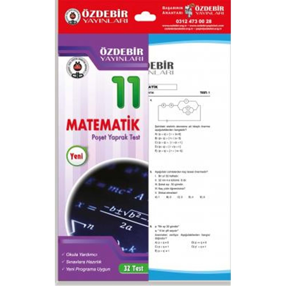 11. S. Poşetli Yaprak Test Matematik