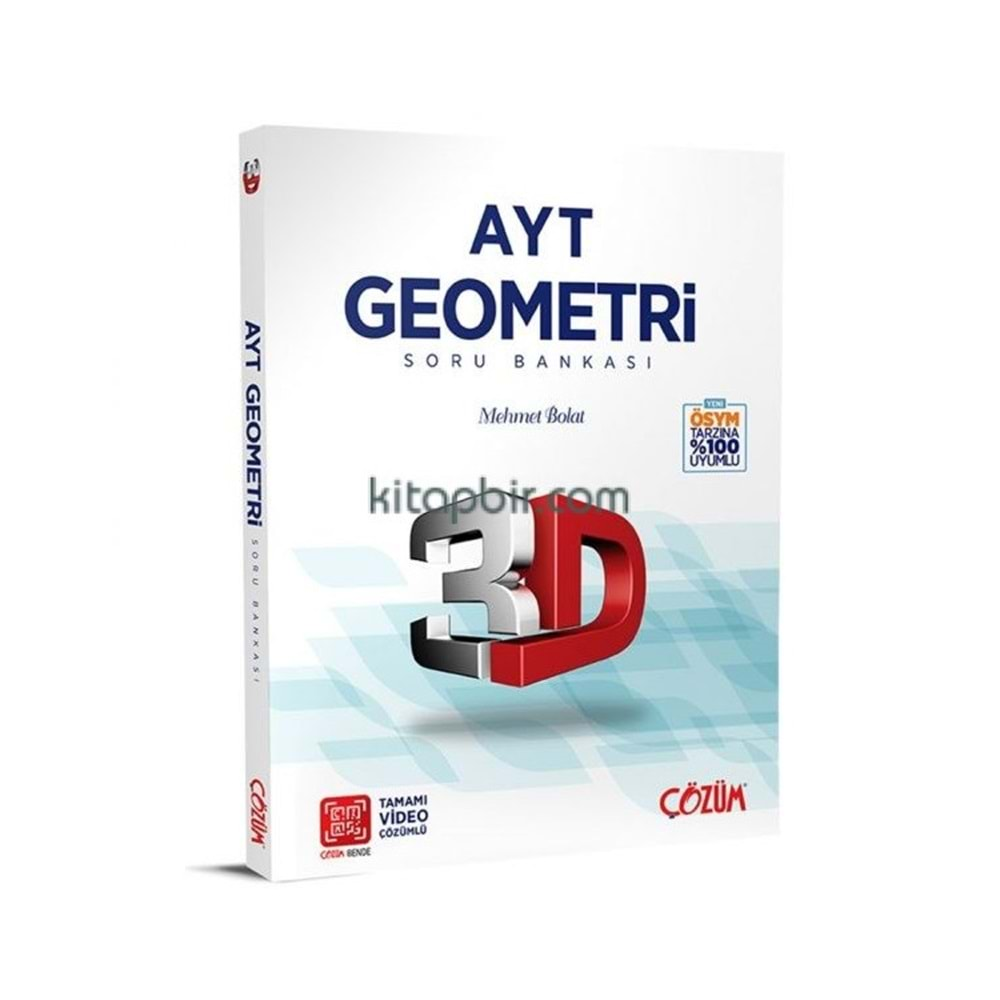 Çözüm AYT Geometri Soru Bankası 3D