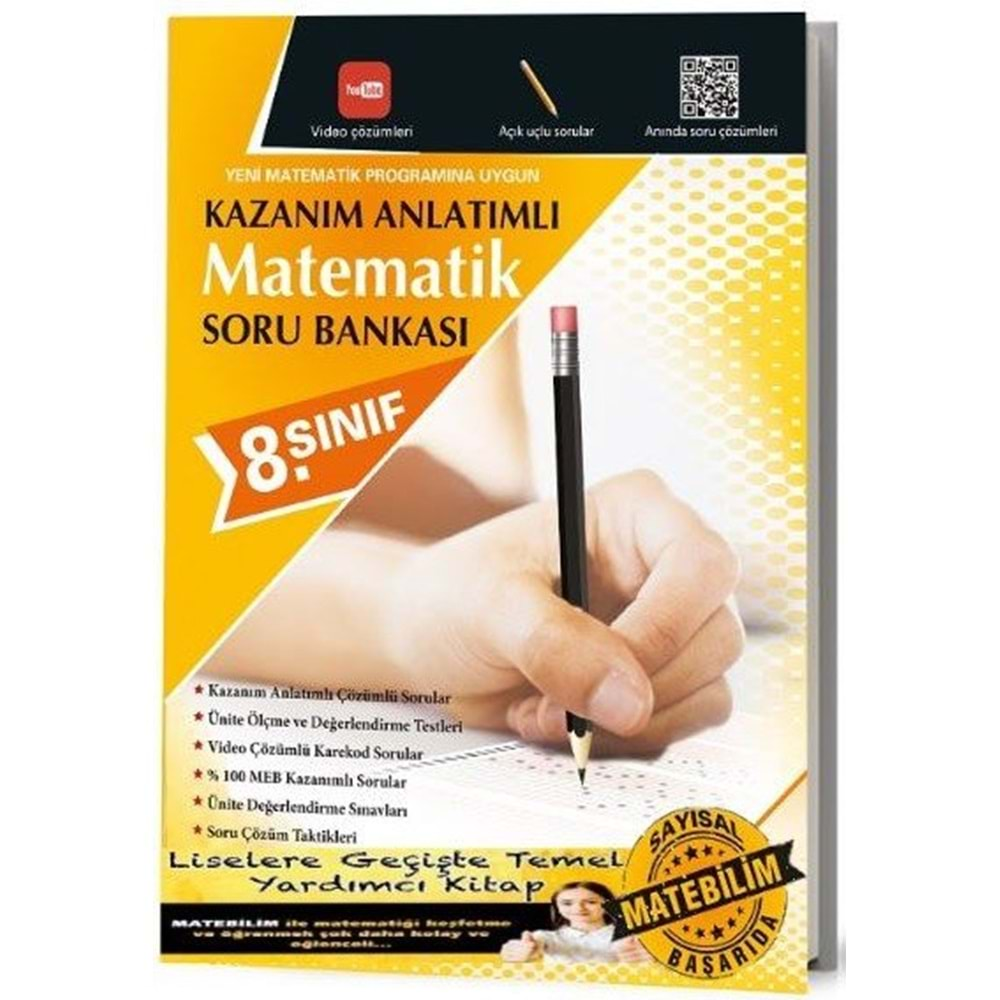 8.Sınıf Kazanım Anlatımlı Matematik Soru Bankası