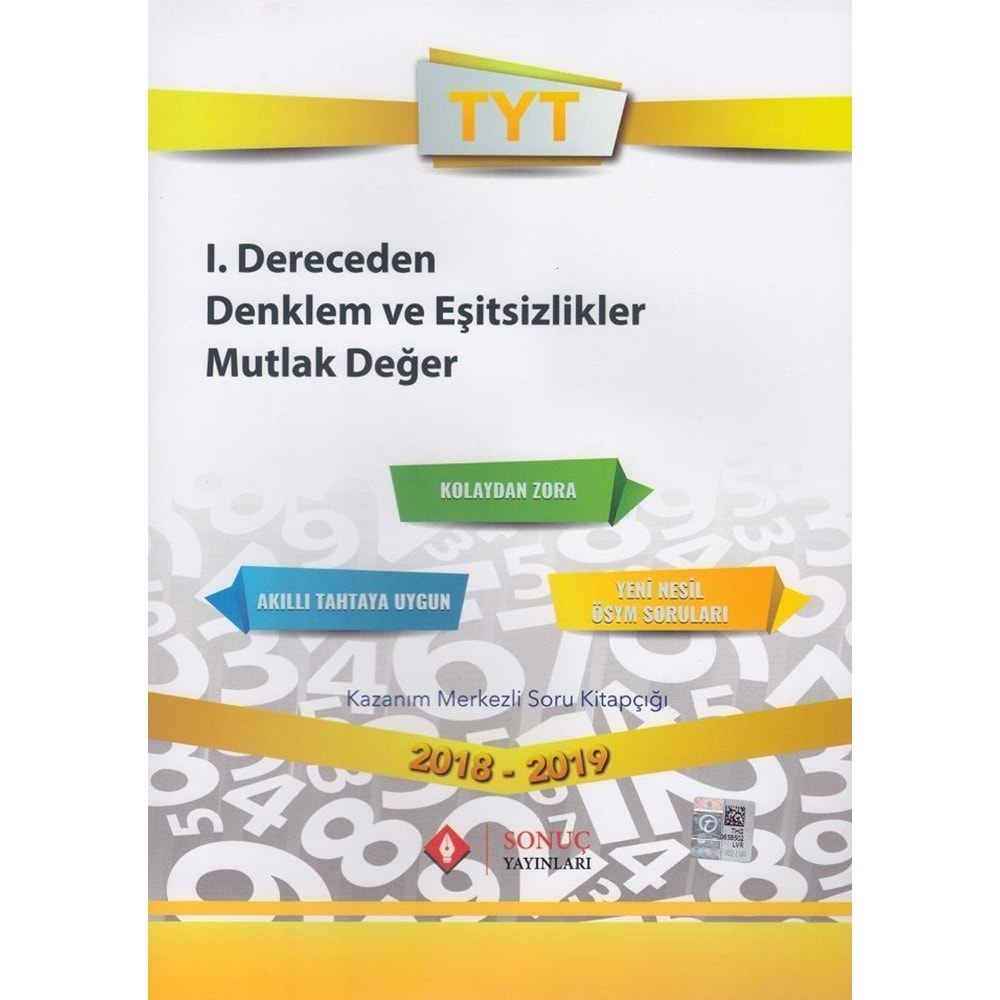 TYT I.Dereceden Denklemler Eşitsizlikler Mutlak Değer