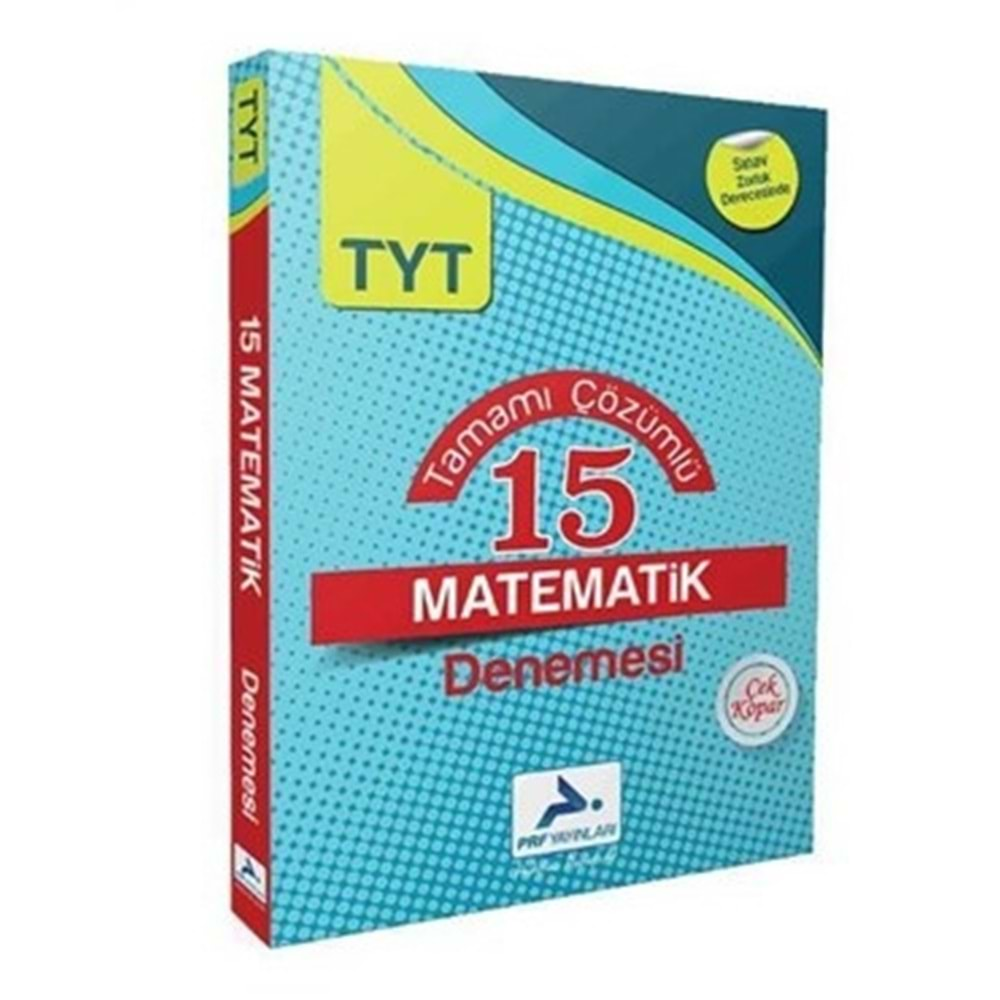 Prf TYT Tamamı Çözümlü 15 Matematik Denemesi