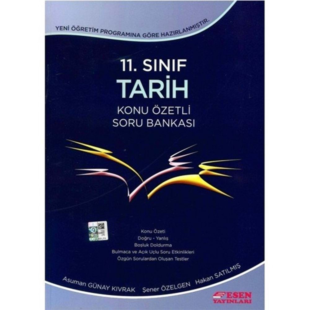 Esen 11.Sınıf Tarih Konu Özetli Soru Bankası Yeni