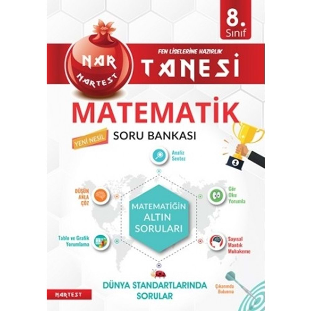 8. Sınıf Nar Tanesi Matematik Soru Bankası Altın Sorular