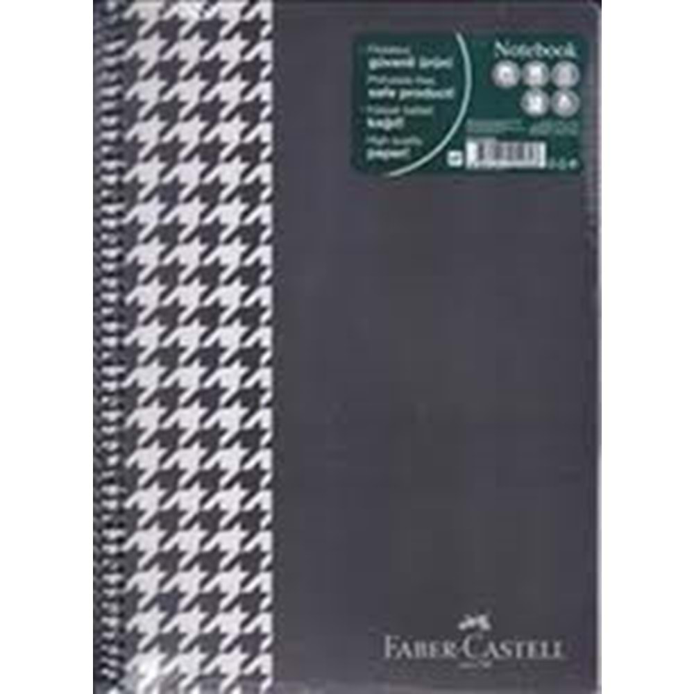 Faber Castell Defter A4 80/1 Spiralli PP Kazayağı