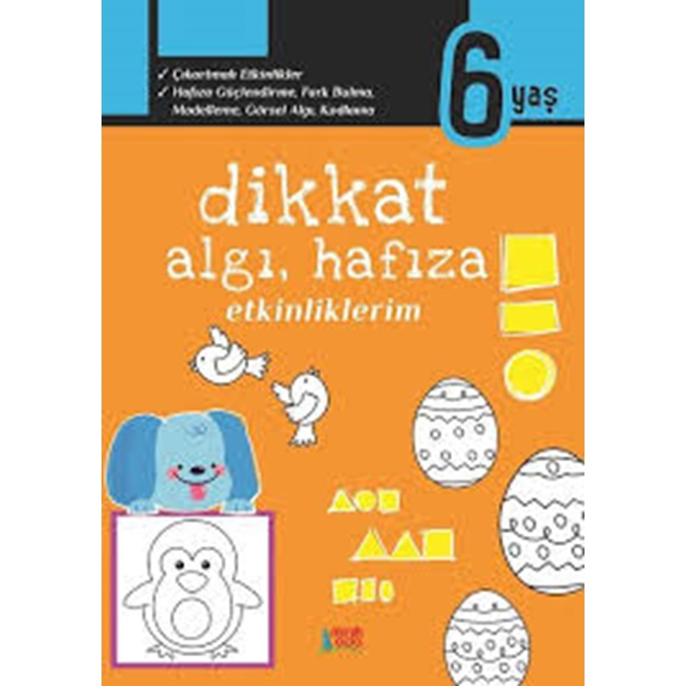 Dikkat Algı Hafıza Etkinliklerim-6 Yaş