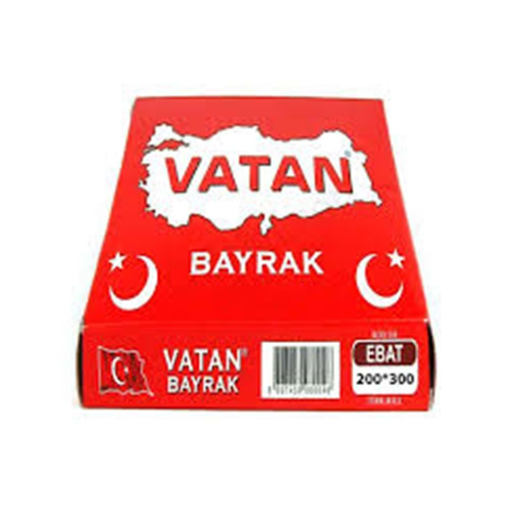 Vatan Bayrak Ebat 200x300