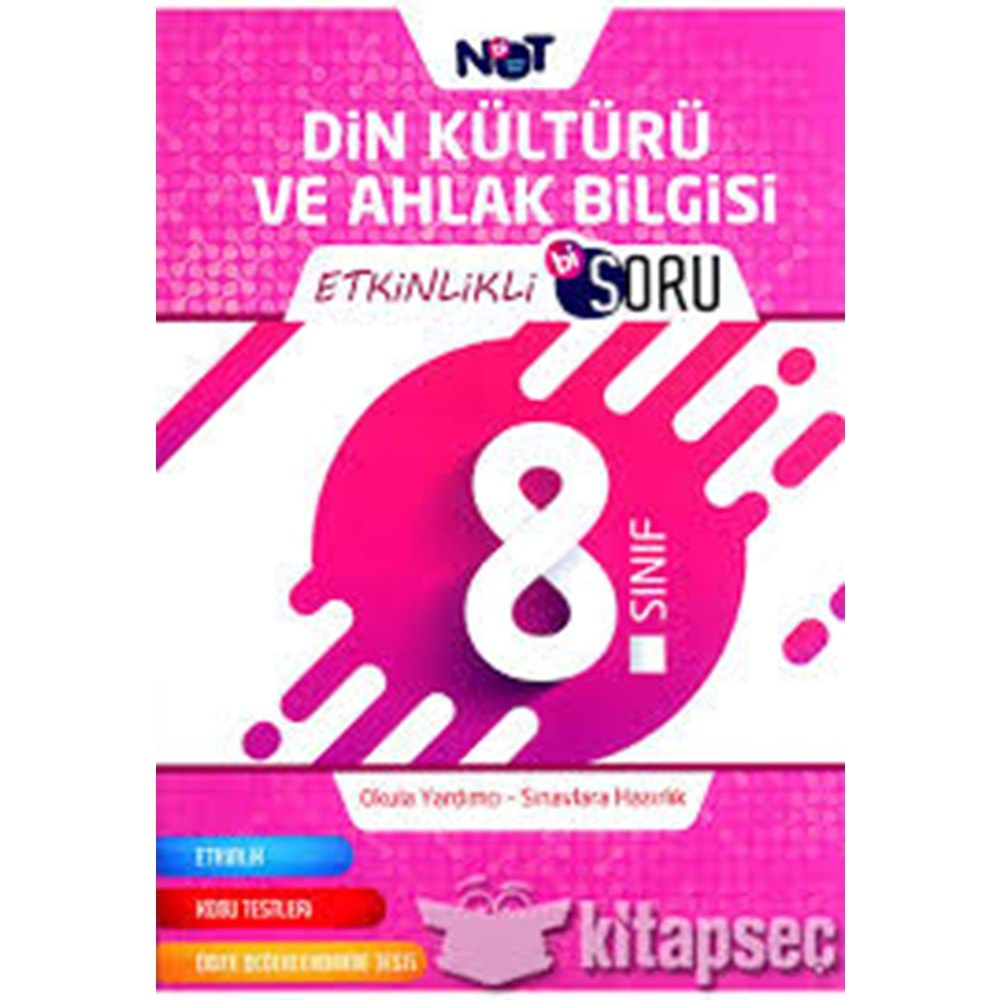 Binot 8.Sınıf Din Kültürü Ahlak Bilgisi Etk. Bi Soru Bankası