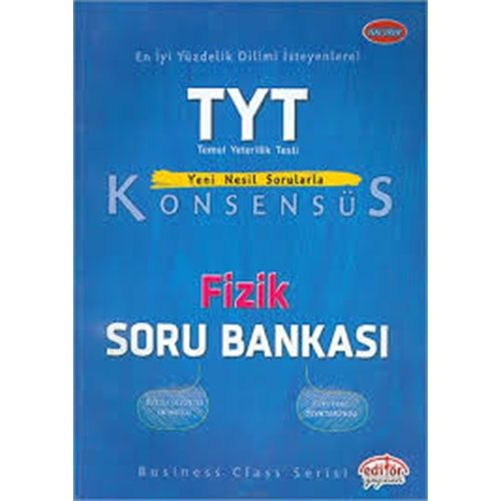 Editör TYT Fizik Konsensüs Soru Bankası