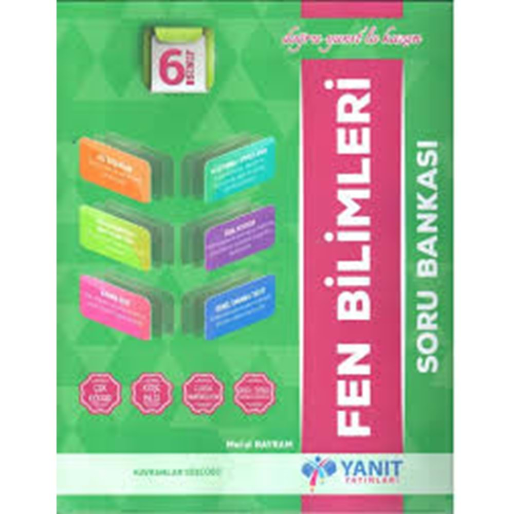 Yanıt Yayınları 6.Sınıf Fen Bilimleri Soru Bankası