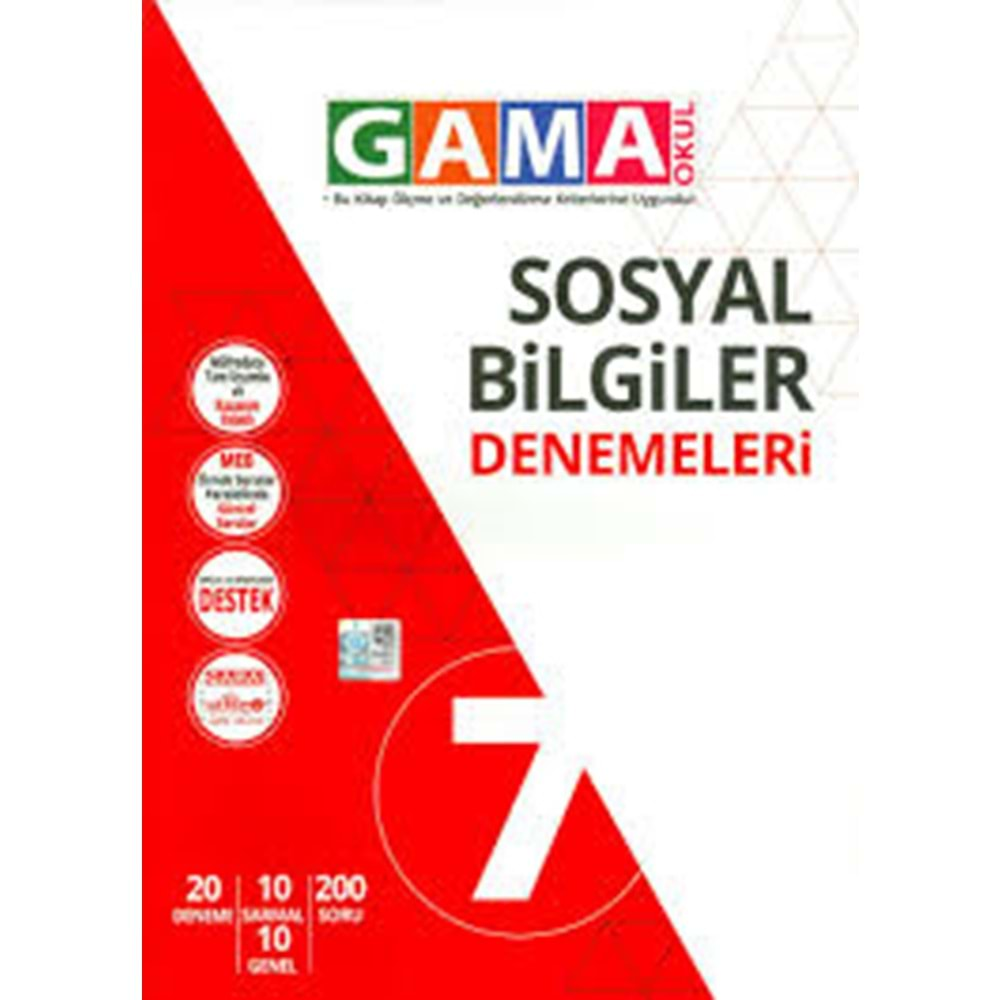 7.Sınıf Gama Sosyal Bilgiler Denemeleri