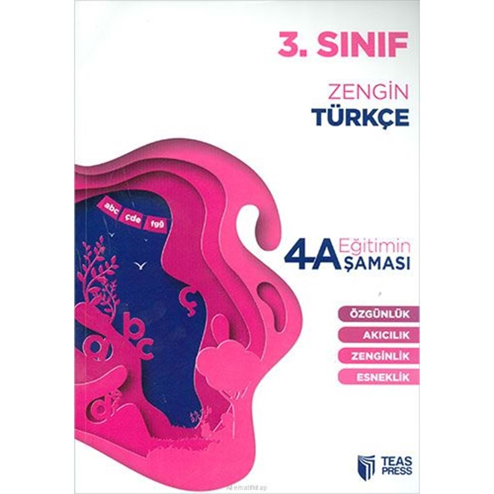 Eğitimin 4 Aşaması 3.Sınıf Türkçe Soru Bankası