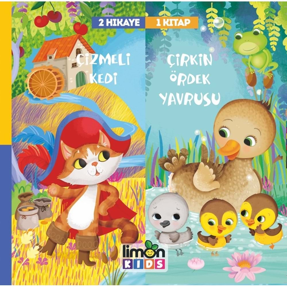 2 Hikaye 1 Kitap Çizmeli Kedi Çirkin Ördek