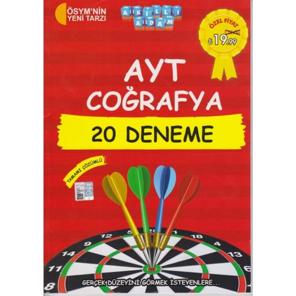 Akıllı Adam AYT Cooğrafya 20 Deneme