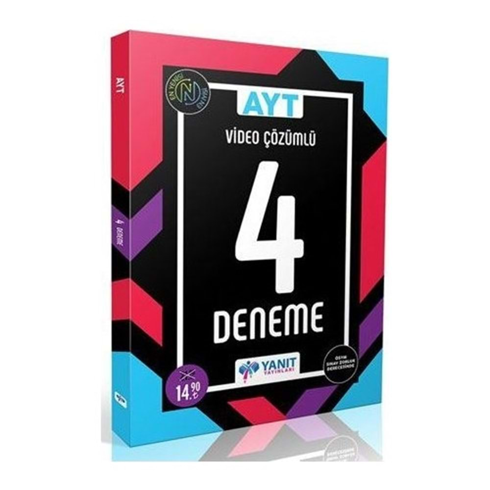 Yanıt Yayınları AYT 4 FASİKÜL DENEME VİDEO ÇÖZÜMLÜ