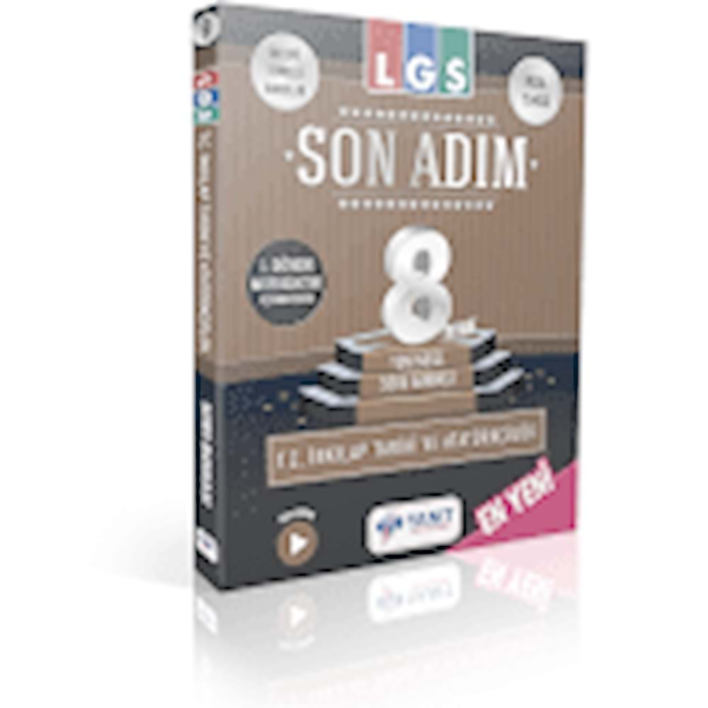 Yanıt Yayınları 8 SINIF İNKİLAP TARİHİ SB SON ADIM SERİSİ