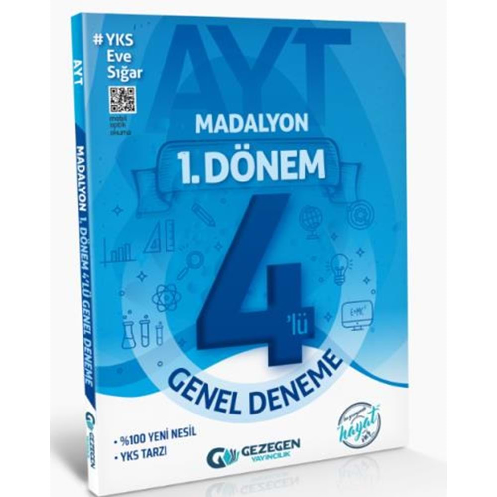 Gezegen AYT 1. Dönem Madalyon Genel 4 lü Deneme YENİ