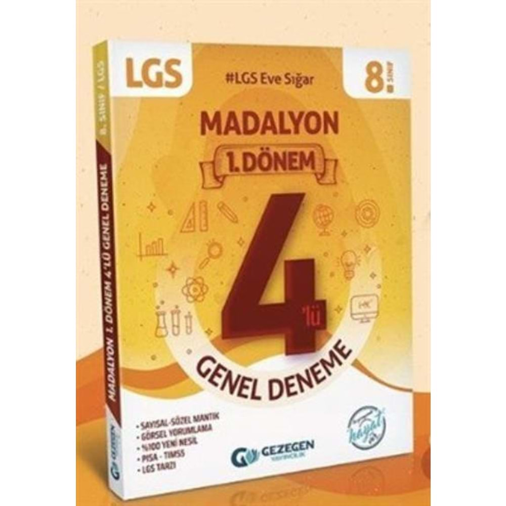 Gezegen LGS Madalyon 1.Dönem 4 lü Genel Deneme YENİ