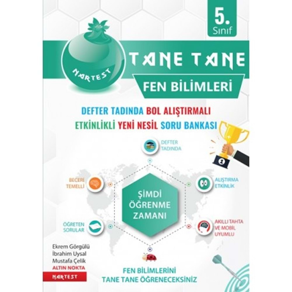 5.Sınıf Yeşil Defter Tadında Tane Tane Fen Bilimleri