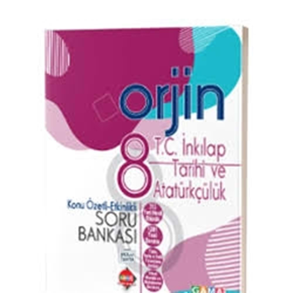 Orjin 8.Sınıf T.C İnkılap Tarihi ve Atatürkçülük Konu Özetli Soru Bankası