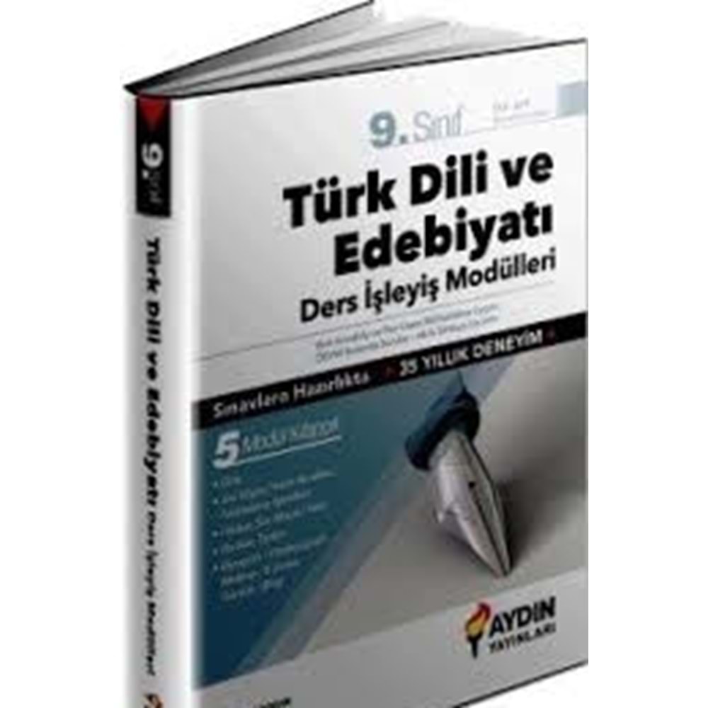 Aydın Yayınları 9.Sınıf Türk Dili ve Edebiyatı Ders İşleyiş Modülleri
