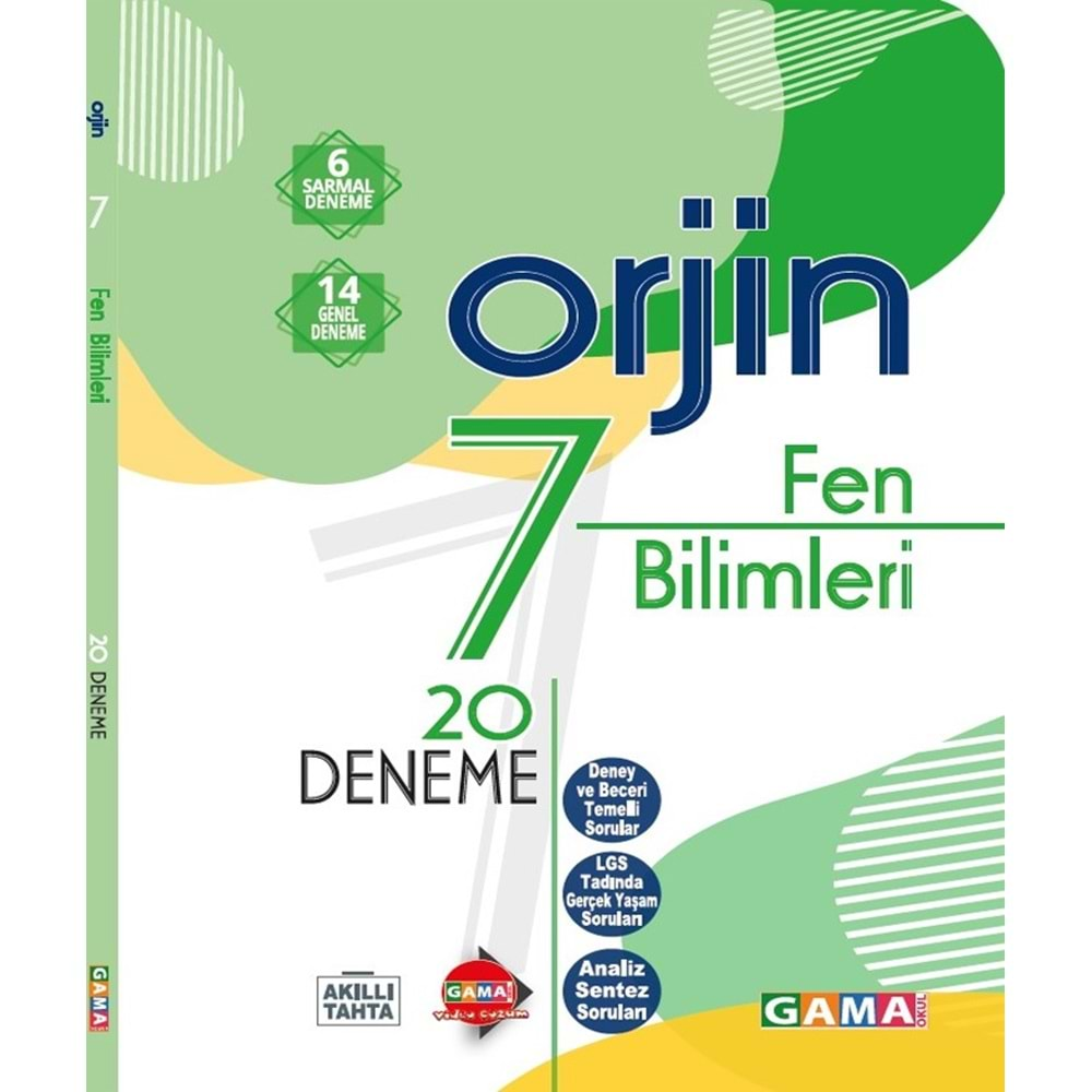 8 Orjin Türkçe Deneme 20li