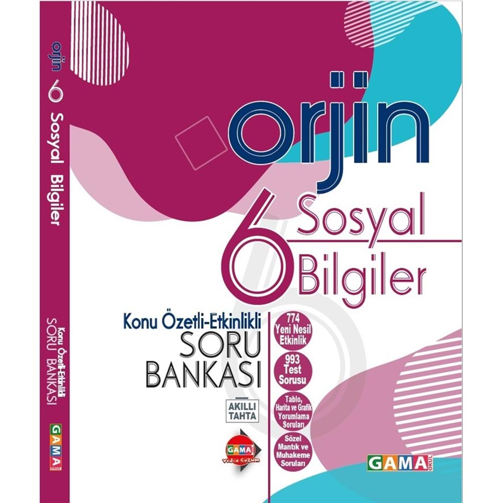 Orjin 6 Sosyal Bilgiler Soru Bankası