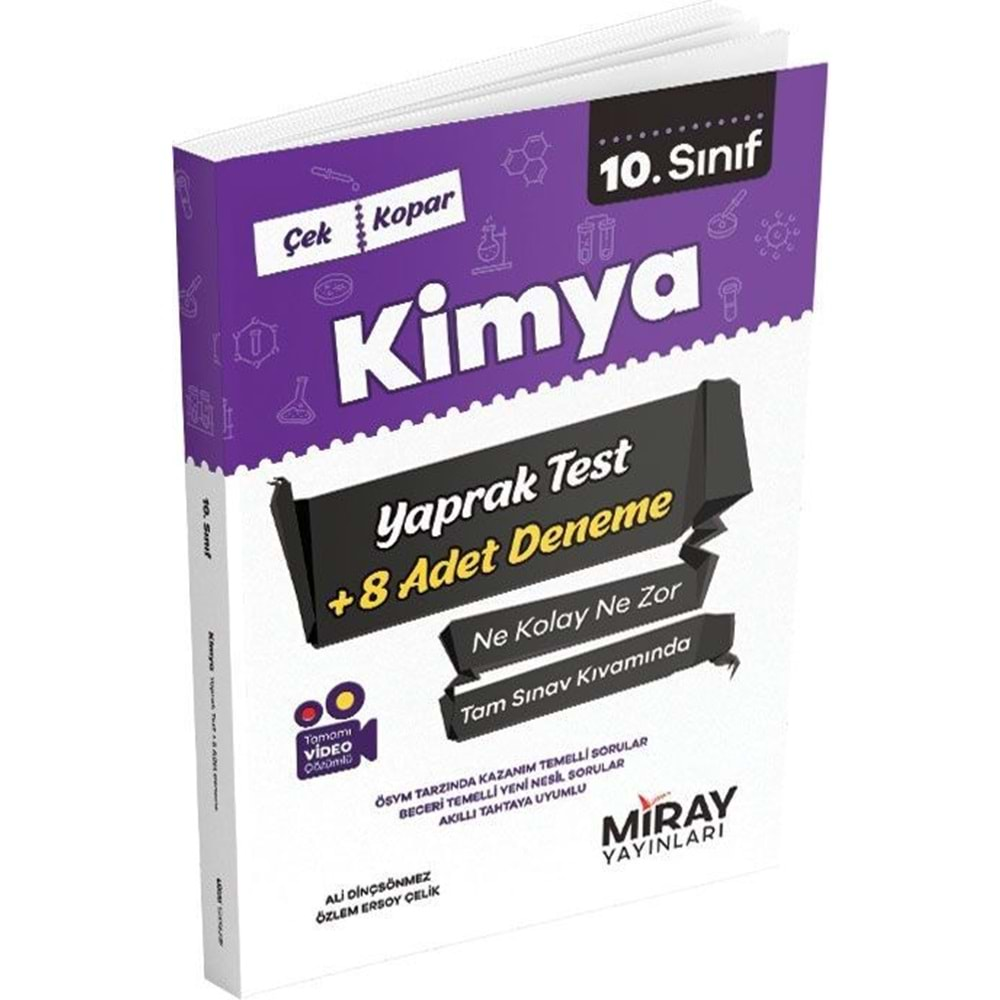 10 Kimya Yaprak Test 10 Deneme