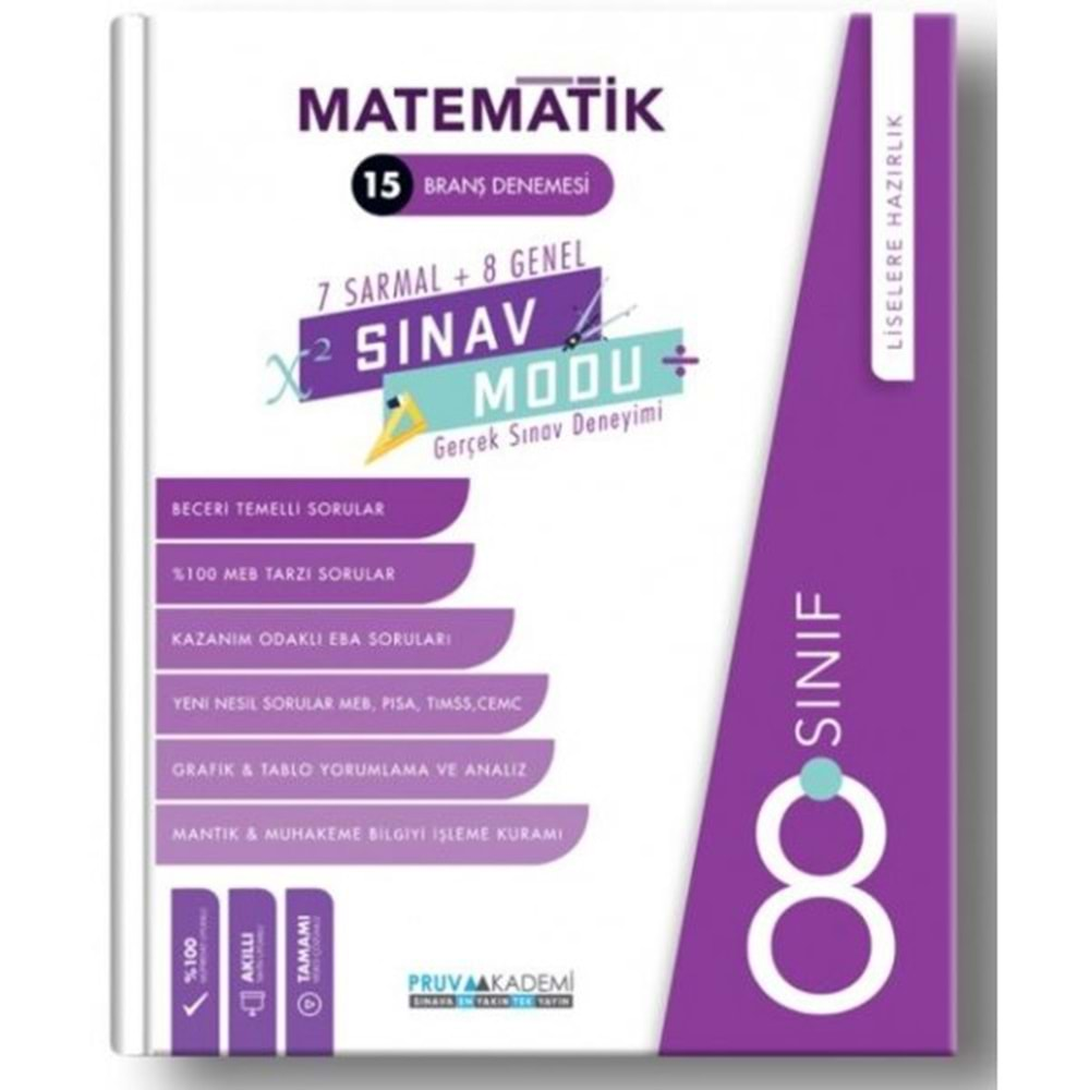 8. SINIF SINAV MODU MATEMATİK