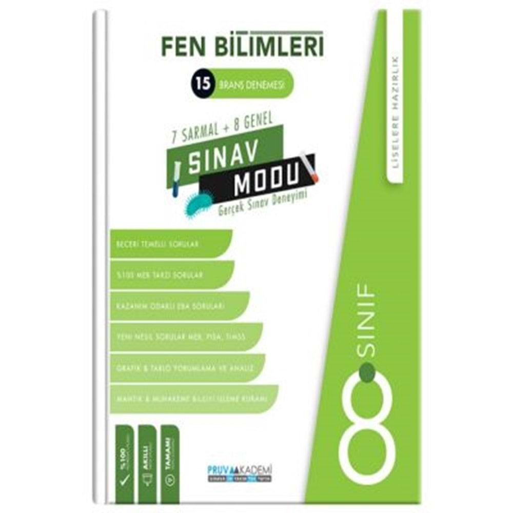 8. SINIF SINAV MODU FEN BİLİMLERİ