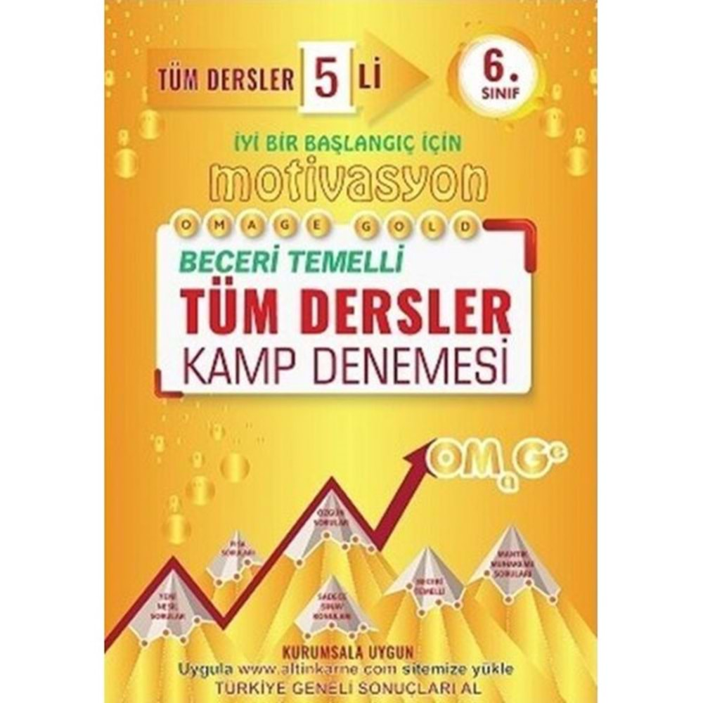 Omega 6. Sınıf Motivasyon Tüm Dersler 5 Li Kamp Denemesi